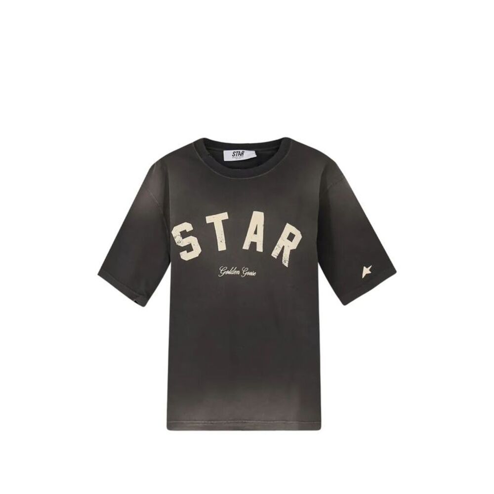 Golden Goose Men Star/ Unisex Relaxed Fit T-Shirt Star Golden Goose Print